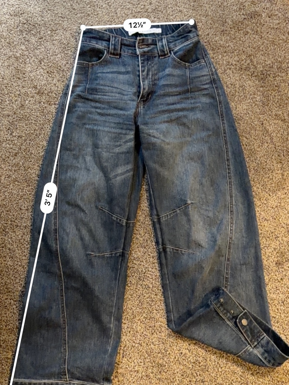 Tinseltown Men's Relaxed Dark Blue Denim Jeans